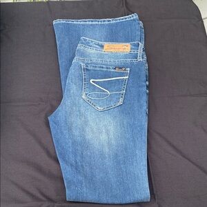 Seven7 Blue Straight Leg Jeans